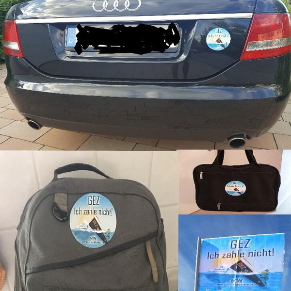 GEZ Ich zahle nicht! (Aufkleber)