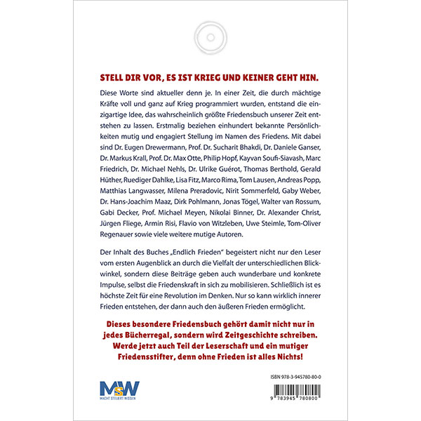 Endlich Frieden - 100 Persönlichkeiten zeigen Zivilcourage (eBook)