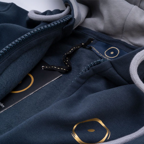 Sweatjacke im Zeichen der Wahrheit - Blau