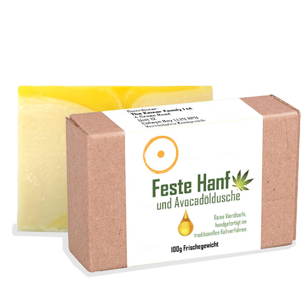Seife - Feste Hanf- und Avocadöldusche