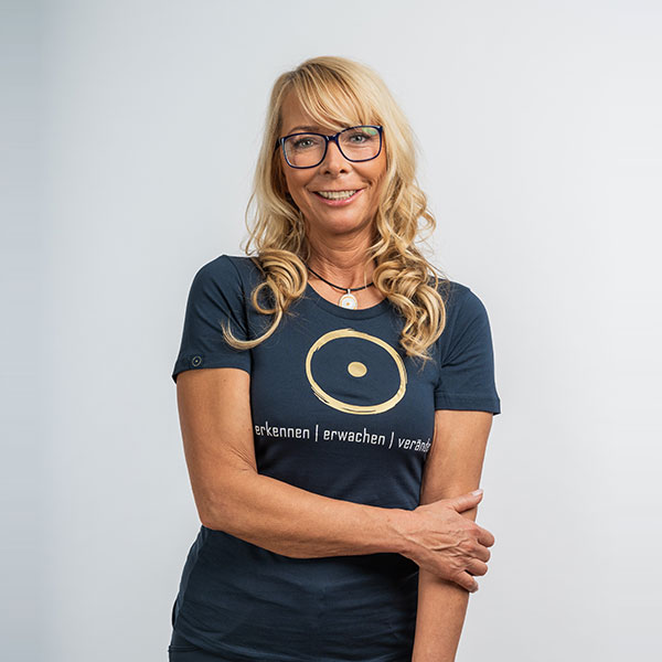 Frauen-T-Shirt im Zeichen der Wahrheit - Bio-Qualität - Blau