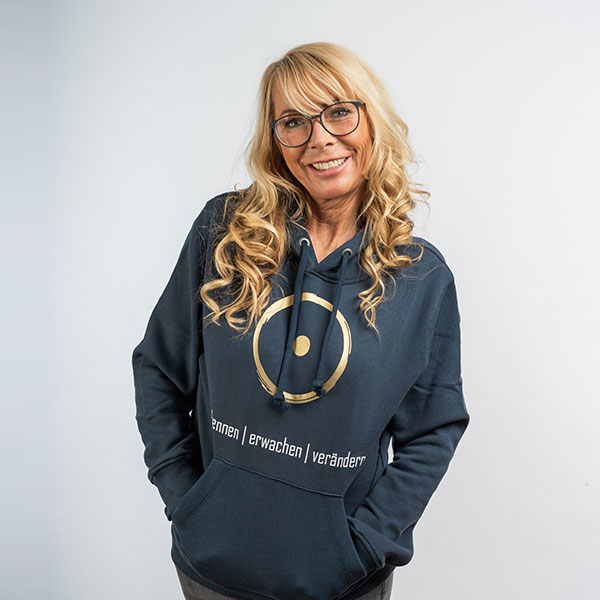 Hoodie im Zeichen der Wahrheit - Blau