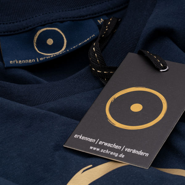 Frauen-T-Shirt im Zeichen der Wahrheit - Bio-Qualität - Blau